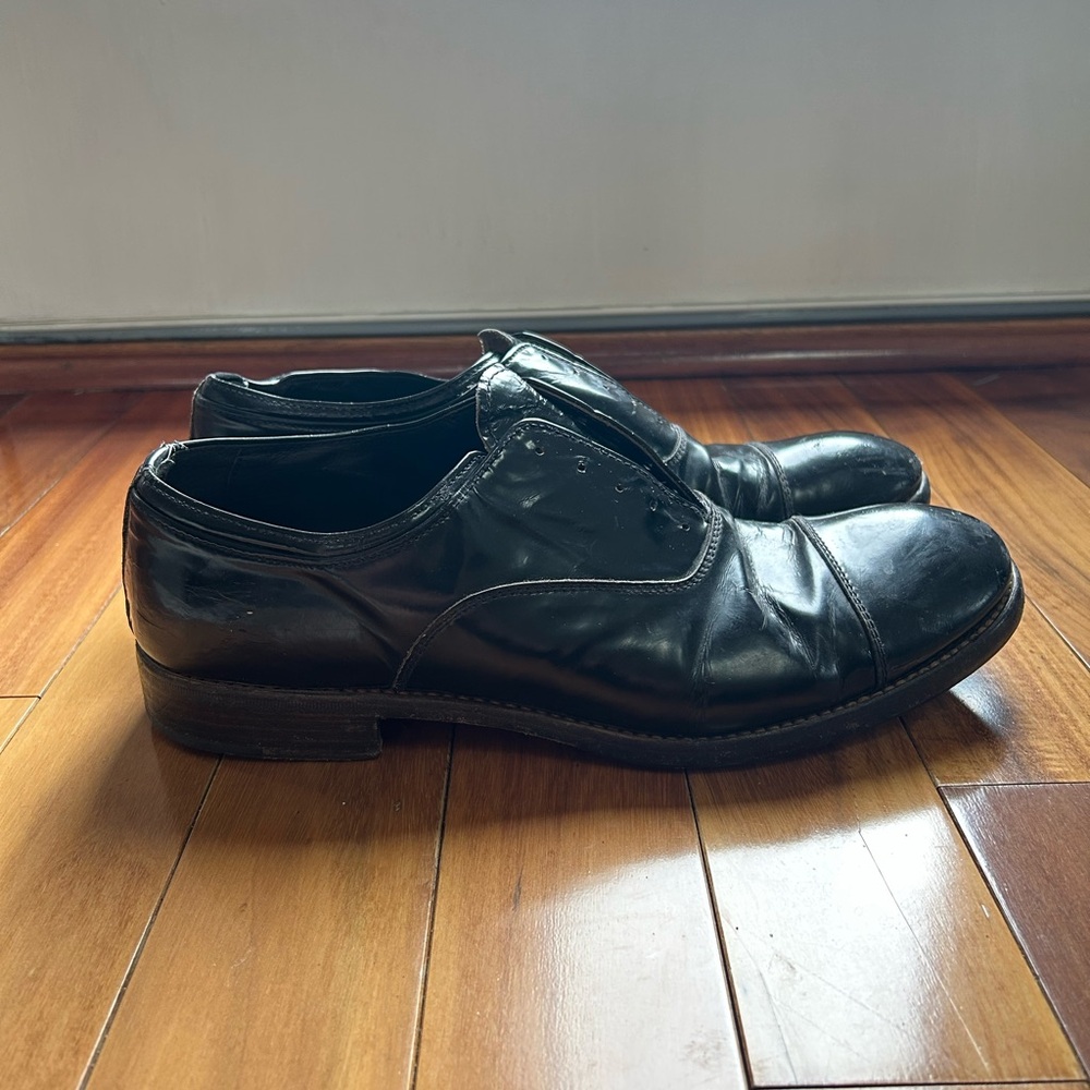 Premiata Classic Black Leather Men's Shoes